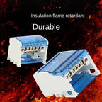 Din Rail Terminal Block NHC01 Series Power Distribution Box Junction Box 207/211/215/407/415 Modular Zero Line Neutral Copper