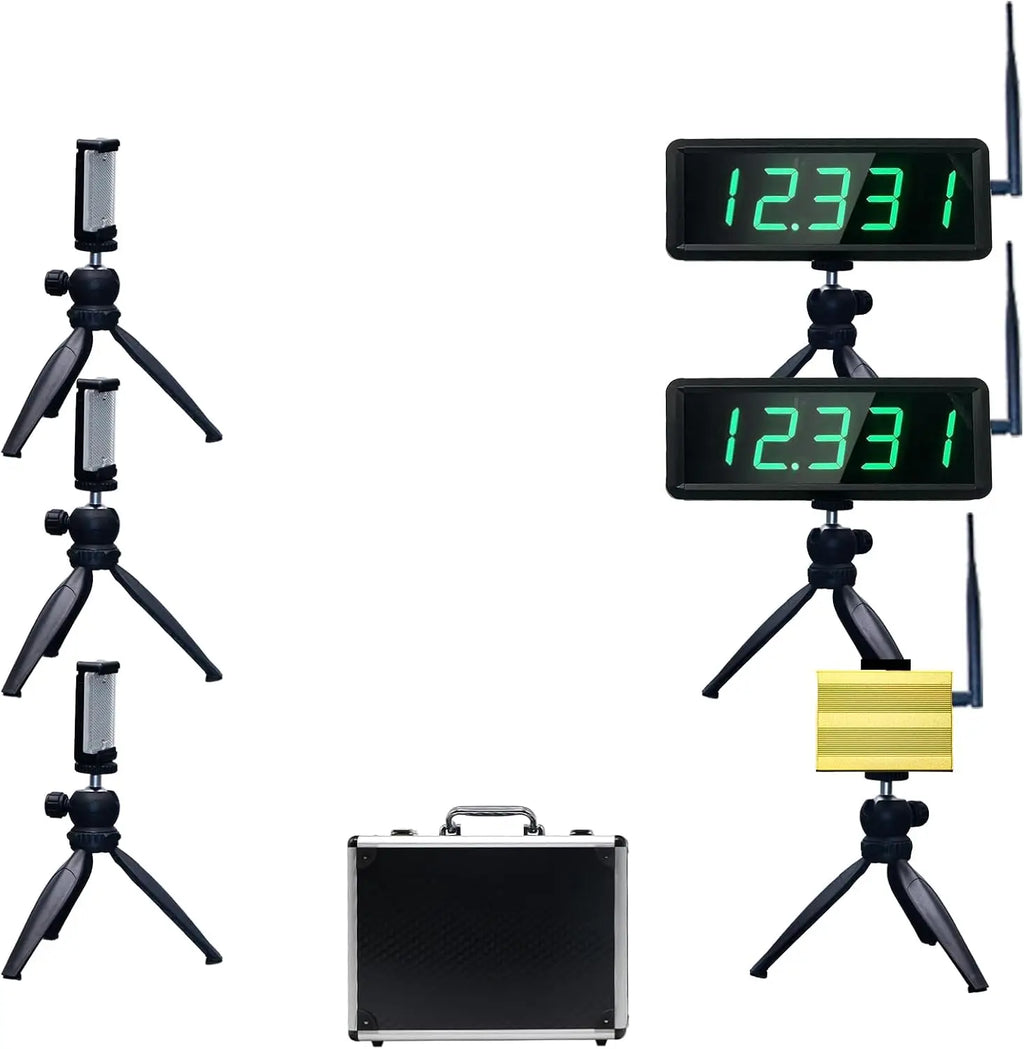 GANXIN Wireless Laser Timer for Sprints Race Clock Racing Timer With  Battery Powered