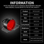 BUCKLOS COB Bike Taillights Headlight USB Rechargeable Bicycle Safety Warning Light MTB LED Front Rear Lantern Cycling Lamp Set