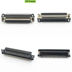 5pcs D-SUB 9 15 25 37 Pin Male Female PCB Connector With Set Screw Plug Socket Adapter Right Angle 2 Rows DB9 DB15 DB25 DB37