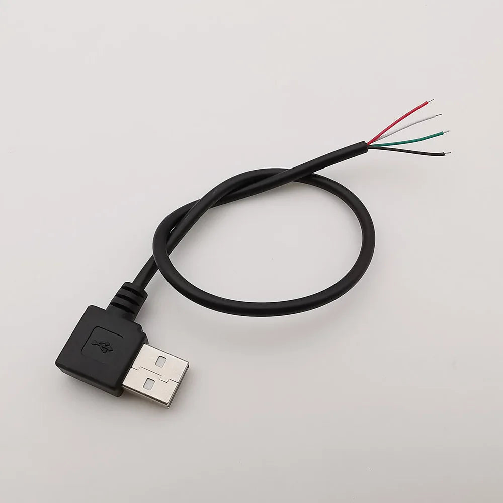 5V USB 2.0 A Female Male Power Supply Cable Connector 2Pin 4Pin Wire Charge Extension Cable Adapter Welding Line DIY 0.3m 1m 2m
