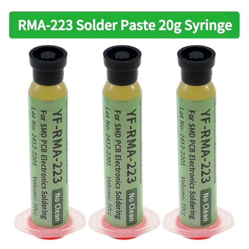RMA-223 10cc Flux No Clean Flux Soldering Iron Welding Flux Consumer Electronics Repair Solder Paste For Phone LED BGA SMD PGA