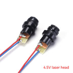 10Pcs/1PC 650nm 5mW Laser Module Head Industrial Class Point/Line/Cross Focusable Glass Lens Adjustable Laser Diode for Industri