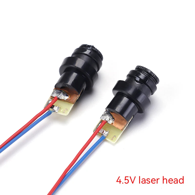 10Pcs/1PC 650nm 5mW Laser Module Head Industrial Class Point/Line/Cross Focusable Glass Lens Adjustable Laser Diode for Industri