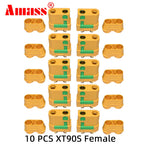 Amass  XT90S Connector xt90s anti spark XT90S XT90-S Male Female Motor Adapter for Battery ESC and Charger Lead for RC Car Truck