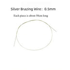 Silver Solder Wire Sheet High Medium Low Temperature for Jewelry Making Ring Bracelet Repair DIY Welding Kit