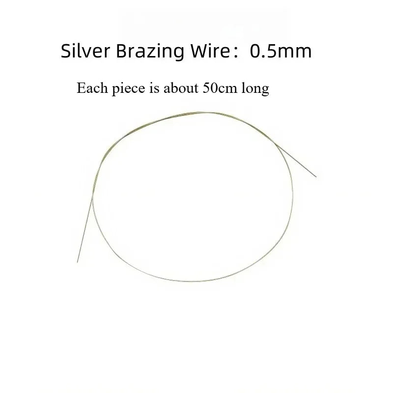 Silver Solder Wire Sheet High Medium Low Temperature for Jewelry Making Ring Bracelet Repair DIY Welding Kit