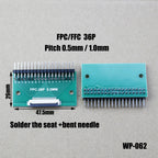1pcs 4/6/8/10/12/15/16/18/20/22/24/26/30/34/36/40/42/45/50/56 Pin FPC/FFC Adapter Board 0.5mm To 2.54mm Connector