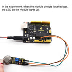 Keyestudio MQ Series Sensor Gas Sensor MQ-2 MQ-3  MQ-5 MQ-135  MQ-6 MQ-8  MQ-7 Module  for Arduino Sensor DIY Electronic Projec
