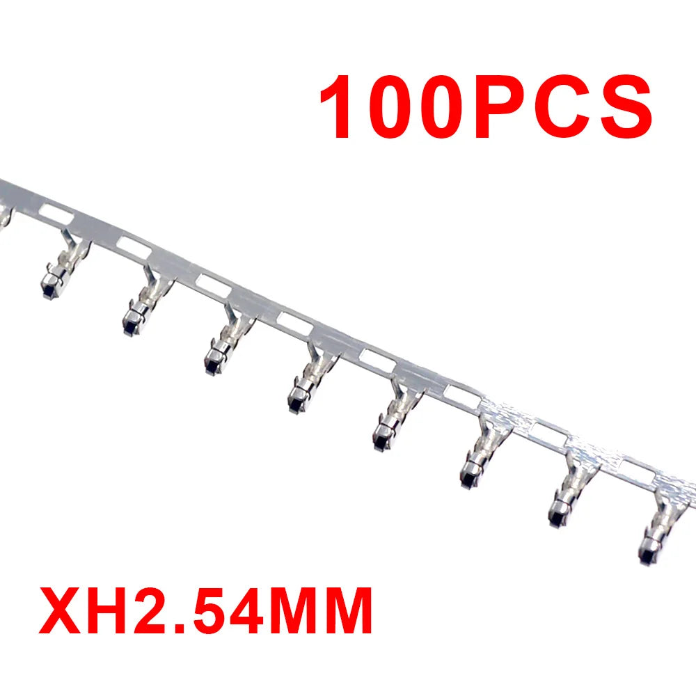 100-500Pcs JST XH2.54 Metal Pins Female Crimp Terminal for XH 2.54 Female Male Housing Wire Cable Connector