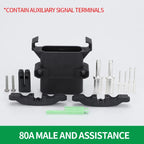1/5/20Sets REMA Type Forklift Male And Female Plug 80a160a320a High Current Battery Battery Charging Connector