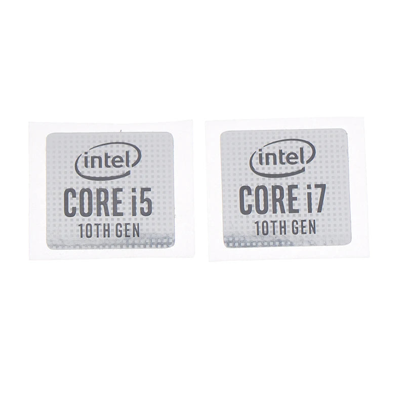 100% Brand New  5pcs 10th Generation Core I5 I7 I9 DIY Sticker Label Notebook Decoration