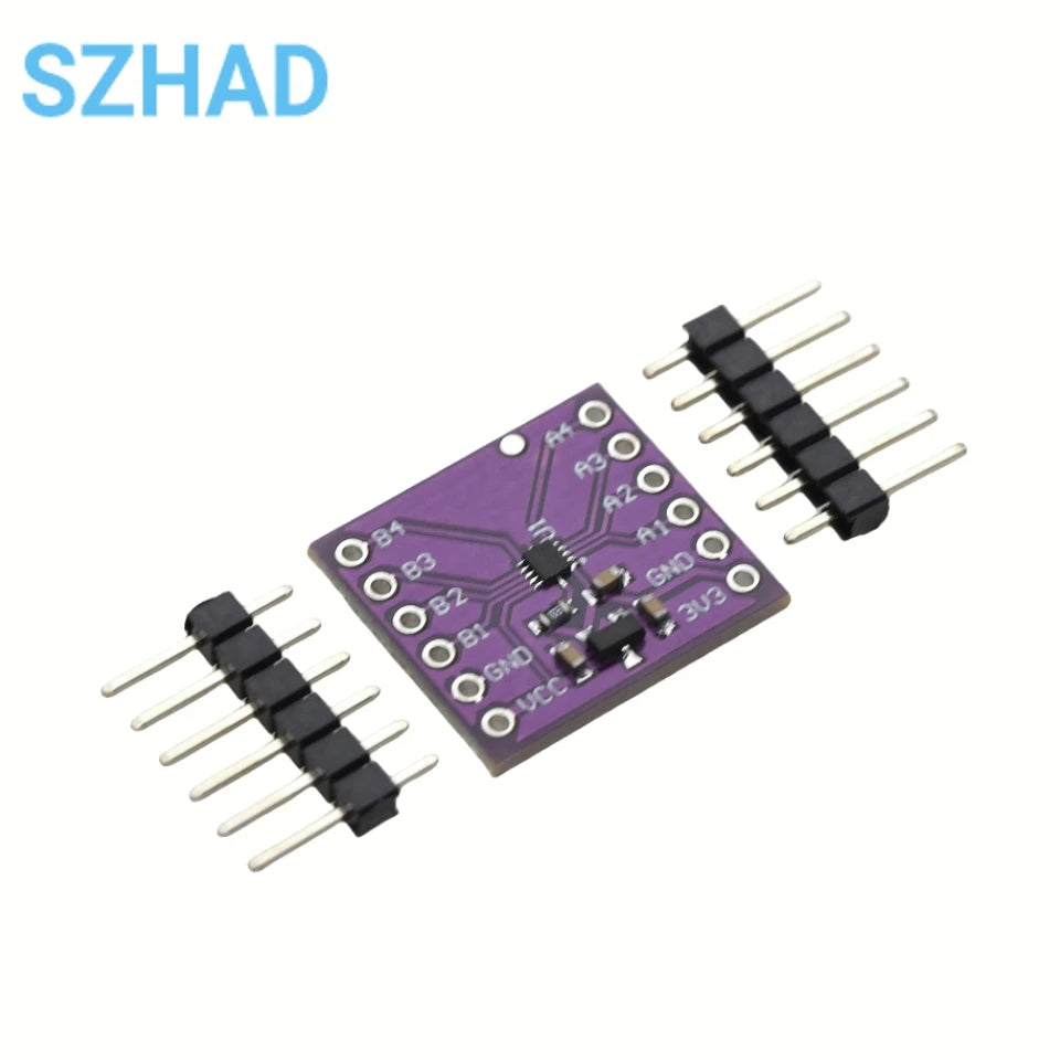 TXB0104 4-Channel Bidirectional Logic Level Shifter Auto Direction Sensing 1.8V to 5.5V for I2C UART GPIO, No Pull-Up Resistors