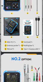 FNIRSI-1014D 1013D TC3 Oscilloscope 3-in-1 Dual Channel Input Signal Generator 100MHz * 2 Analog Bandwidth 1GSA/s Sampling Rate