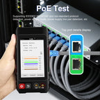 WANGLU All-in-One PoE Network Cable Tester, RJ45 TDR Test, PoE Detector, Digital multimeter & Fiber OPM/VFL/Level Meter LT-600T