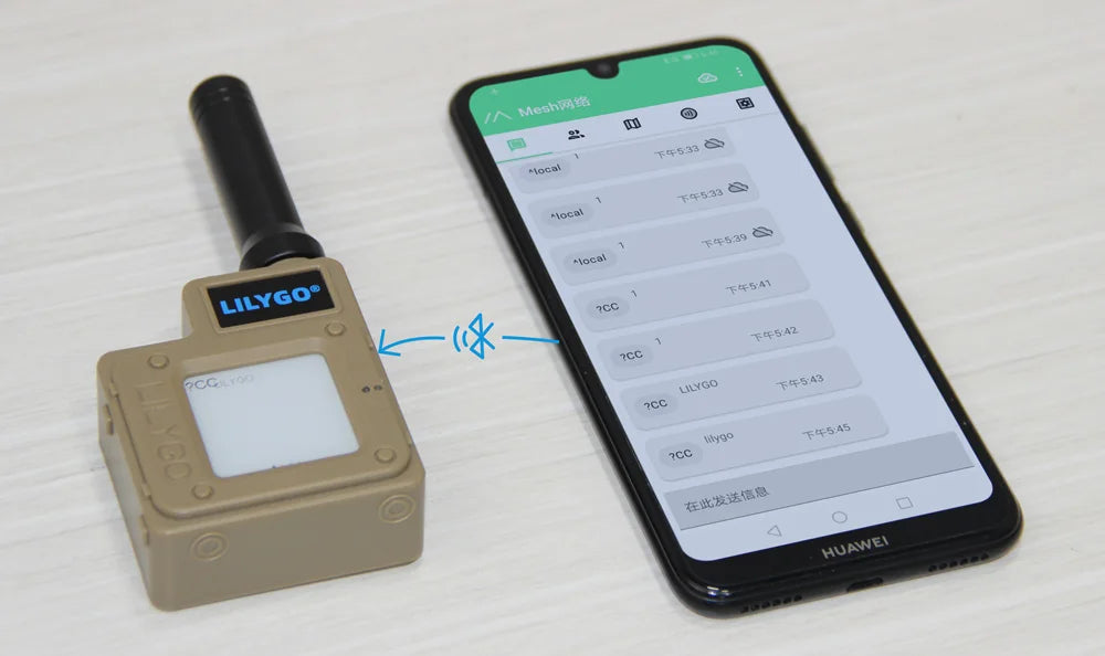 T-Echo LoRa SX1262 Wireless Module 433/868/915 trillion 1.54 Electronic Paper Global Positioning System RTC NFC BME280