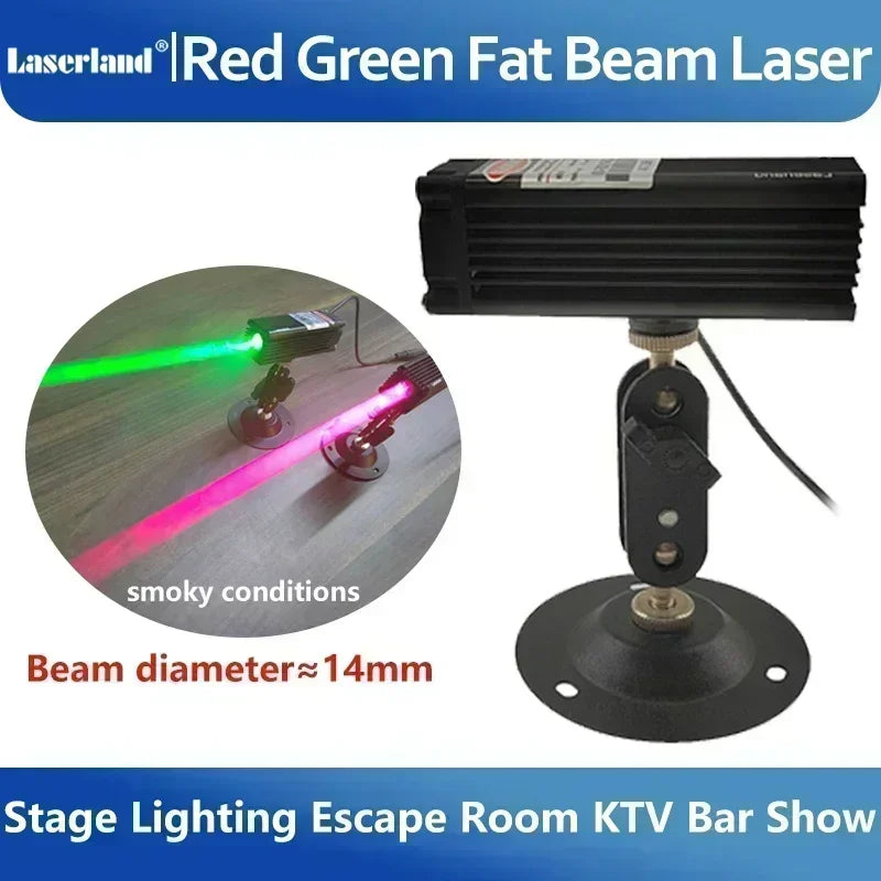 650nm 520nm Red Green Dot Fat Beam Laser Diode Module for Stage Escape Room Wine Base Bar KTV Use