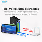 RS485 RS232 to Ethernet 8 Ways Serial Server NB183-V2 Series TCP UDP MQTT HTTP Modbus Gateway TCP- RTU POE