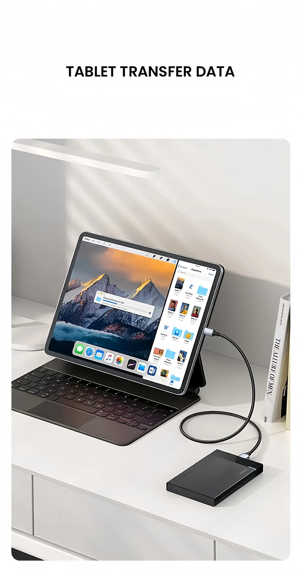 USB C to Micro B Cable 3.0(5Gbps),Type C Male to Micro B Female,for External Hard Drive/SSD (Toshiba,WD,Seagate),MacBook,Laptop