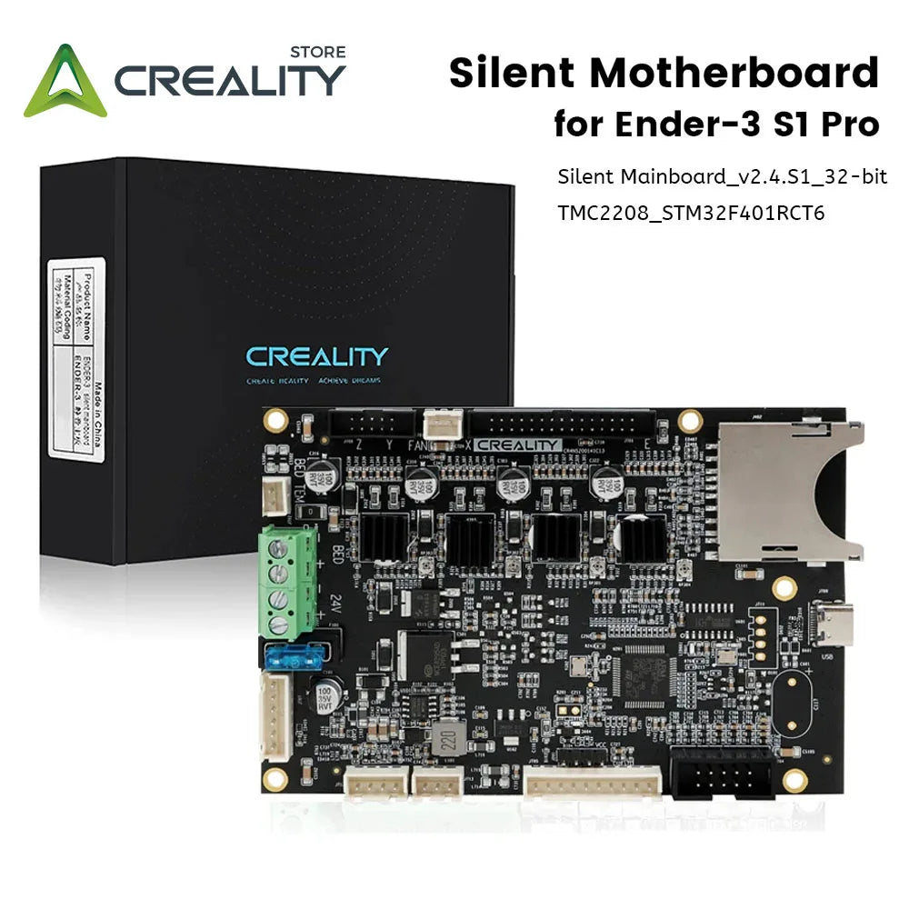 Creality Ender-3 S1 Pro Silent Mainboard Kit 32 Bit V2.4.S1 3D Printer Parts Upgraded High Performance TMC2208 STM32F401RCT6