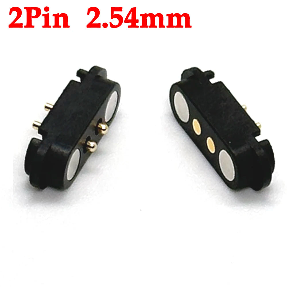1-10sets 2A DC Magnetic Pogo Pin Connector 2Pin 3Pin 4Pin  5Pin Pogopin Male Female Spring Loaded DC Power Socket 2P 3P 4P 5P
