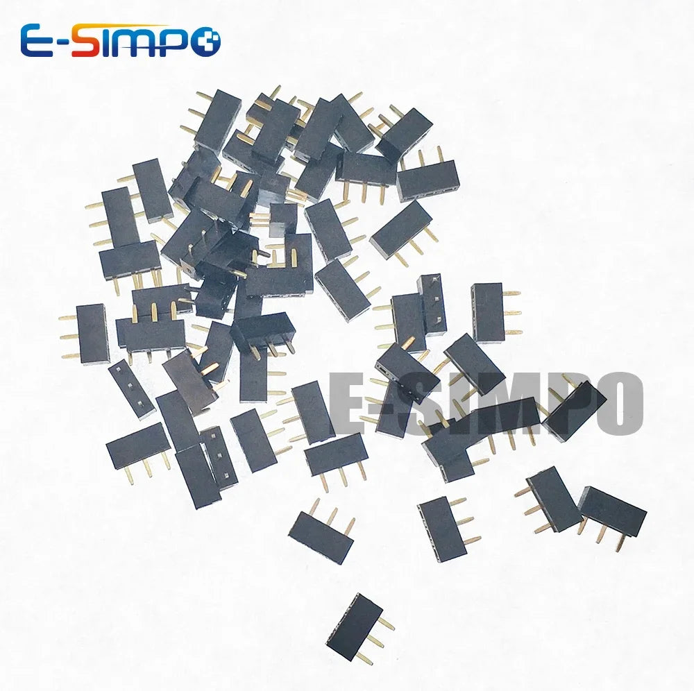 100pcs 2.54mm PH3.5 Low Short Profile Straight Single Row 1x2/3/4/5/8/10/12/24P Rohs Gold PCB Female Pin Header Socket Connector