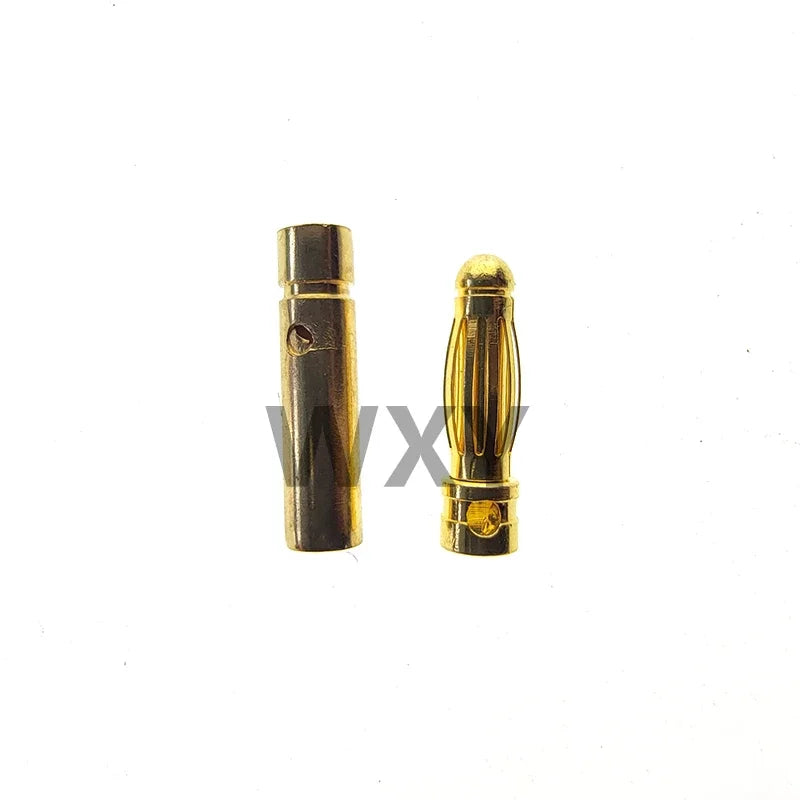 5/10Pairs 2MM 3MM 3.5MM 4MM 5mm 5.5mm 6mm 8mm Gold Plated Male Female Bullet Banana Plug Connector For ESC Battery Motor