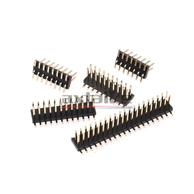 20PCS 1.27mm Pin Header PCB Connector 2P 3P 4P 5P 6P 7P 8P 9P 10P 12P 15P 16P 20P 25P 30P 40P 50Pin SMD Single Double Row Male