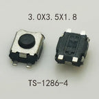50PCS Reel Packing 3X3.5mm H=1.8/2.0/2.5mm 4Pin SMD Mini Button Switch 260gf Phone Side Push Button Momentary Tactile Switch