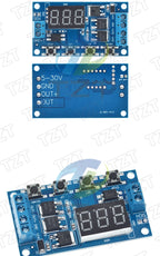 1/3PCS DC 12V 24V Dual MOS LED Digital Time Delay Relay Trigger Cycle Timer Delay Switch Circuit Board Timing Control Module DIY