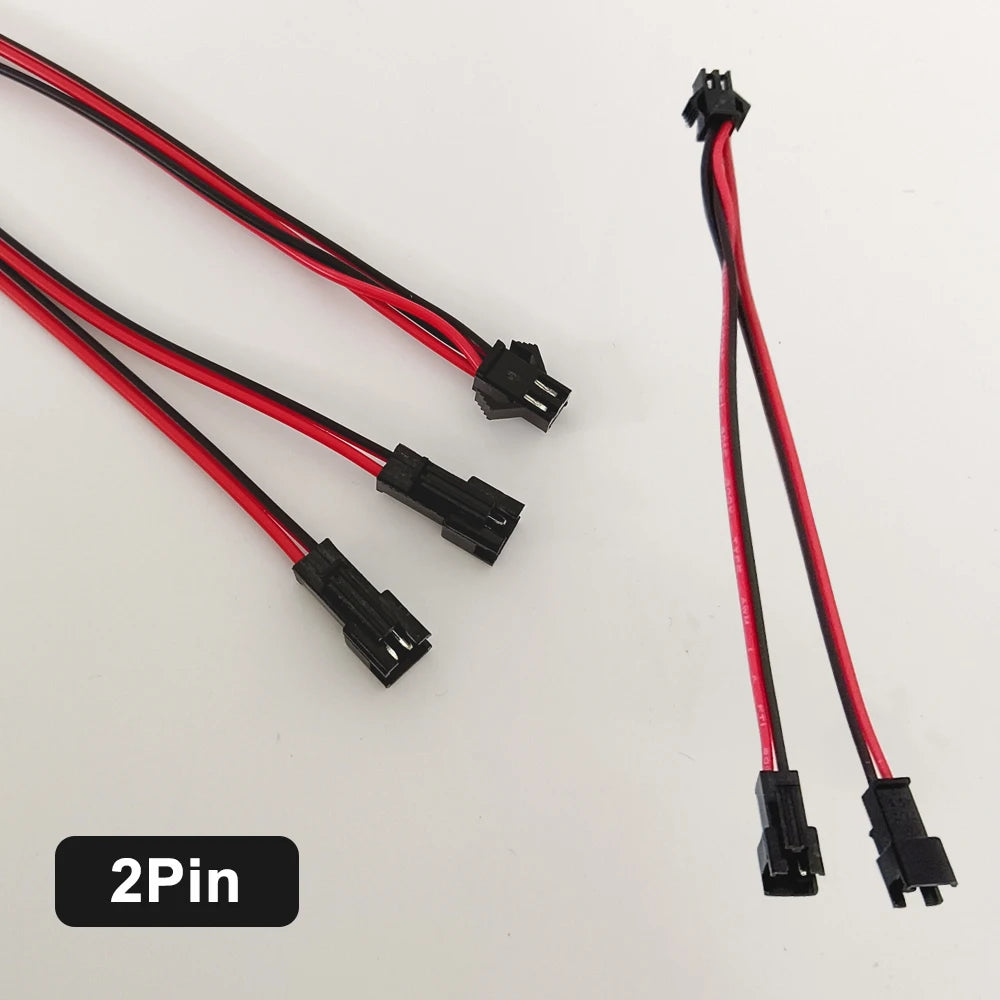 15cm 2Pin 3Pin 4Pin 5Pin 6Pin SM JST Connector 1 To 2 Male and Female for WS2811 WS2812B SK6812 WS2815 WS2813 LED Strip Lights
