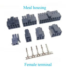 10Set Molex 3.0mmStraight /RightAngle WaferDouble Row Connector Plug2*1/2/3/4/5/6/7/8/9/10/11/12P Male Female Housing Terminals