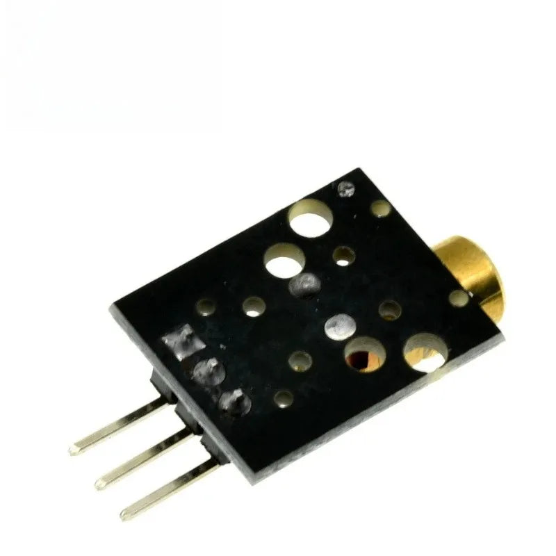 1-100pcs KY-008 Red Laser Module 650nm 3-Pin Dot Diode Transmitter with Copper Head for Arduino, AVR, PIC & MEGA 2560