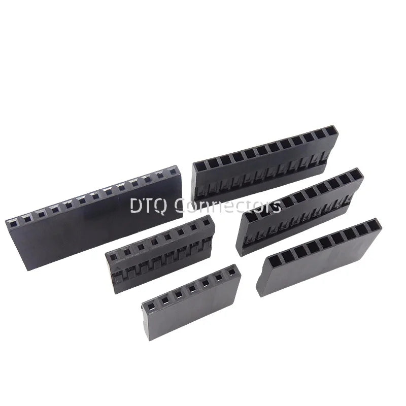 50pcs 2.54mm Dupont connector Male/Female Pin Way Cable Plug 2/3/4/5 Pin Electrical Pin Jumper Header Housing Wire Connector Kit