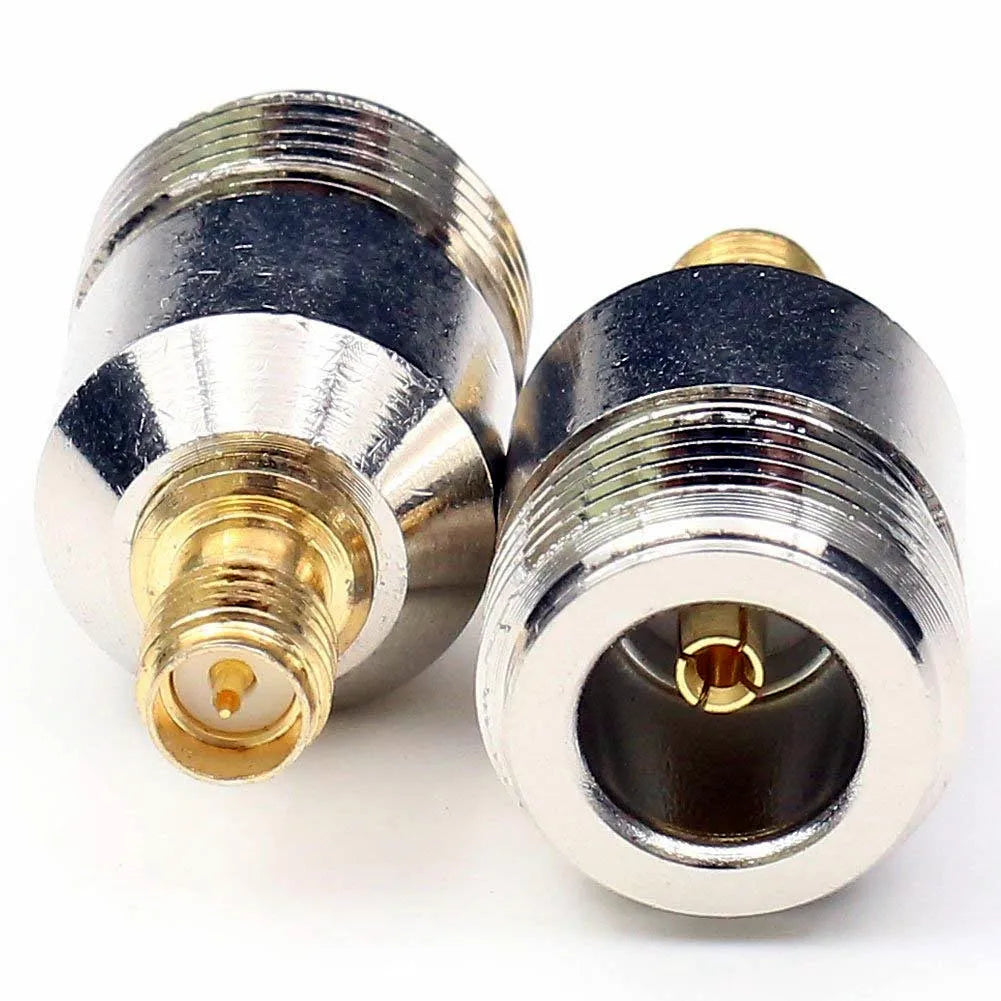Connector N Female to SMA Female Jack / SMA Male Plug / RP-SMA Female / RP-SMA Male Straight RF Connector Adapter
