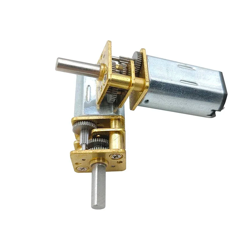 DC 3V/6V/12V N20 N30 Mini Metal Gear Motor Straight Output Shaft 15-1000RPM Slow Speed High Torque Worm All Metal Gearbox Motor