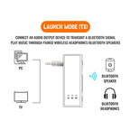 KEBIDUMEI 2 in 1 Bluetooth 6.0 Audio Transmitter Receiver 3.5MM AUX TF Card Stereo Music Wireless Adapter With Mic For Car TV PC