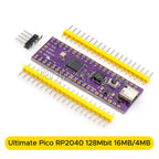 Ultimate Pico RP2040 128Mbit 16MB/4MB Compatible with Raspberry Pi Dual-Core Processor