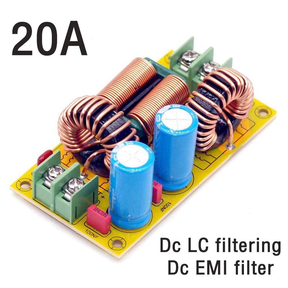 2A 4A 10A 20A DC LC Filter EMI Electromagnetic Interference Filter EMC FCC High Frequency Power Filtering Module