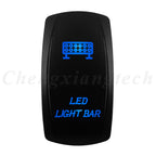 12V 20A Blue Led Car Boat Laser Rocker Switch ON OFF, (ON) OFF, ON OFF ON, (ON) OFF ON, (ON) OFF (ON) Waterproof