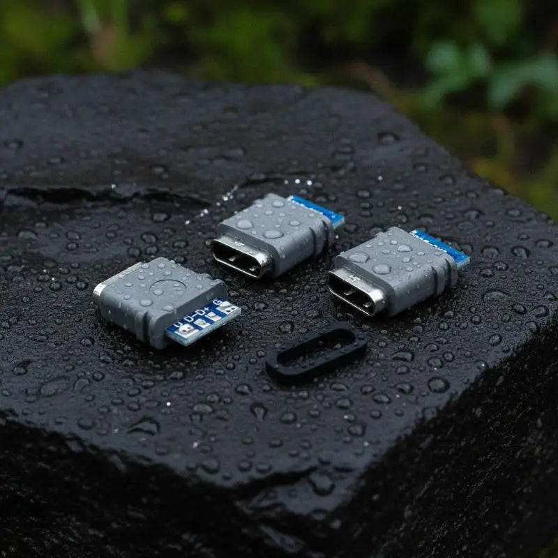 Waterproof USB 3.1 Type C Female Socket 2 Or 5 Or 10 Pcs 4PIN 5A Connector Double 5.1K Resistor Charging And Data Transmission