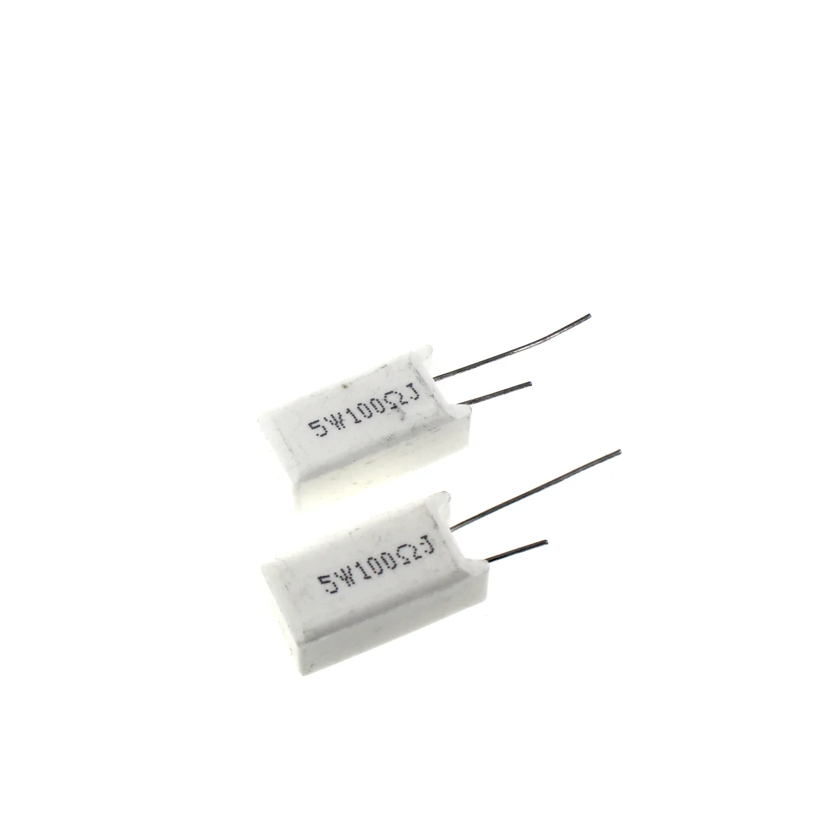 10Pcs 5W 1R 1.2R 1.5R 2.7R 4.7R 10R 10K 47K 100K Vertical cement resistance 1R ~ 100K ohm 5% Ceramic resistor