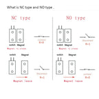 NC Door Sensor Metal Wired Roller Shutter Door Magnetic Contact Reed Switch for Security Alarm System