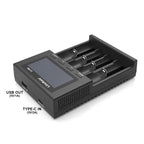 LiitoKala for 18650/26650/AA/AAA Li-ion/Ni-MH LCD Display Safe Fast Charging Lii-M4/M4S 4-Slot Smart Charger
