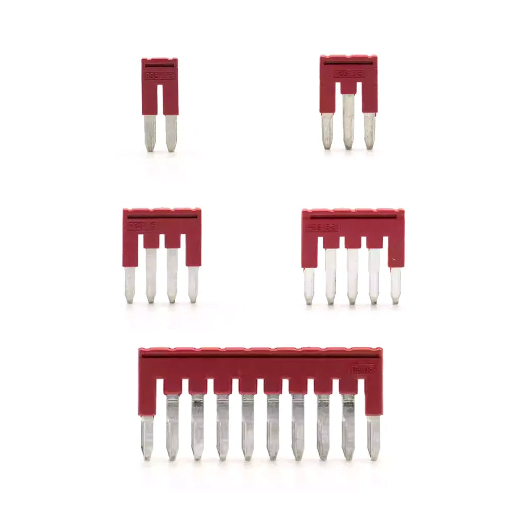 5Pcs FBS10-5 Jumpers Seat DIN Rail Terminal Block Accessories 2.5mm PT ST FBS2-5/3-5/4-5/5-5 Plug-In Bridge for Electrical