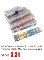 Wire Connector 252 253 254 255 Mini Quick Conectors Universal Compact Wiring Conductor Push-in Terminal Block LED Conector