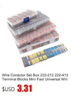 Wire Connector 252 253 254 255 Mini Quick Conectors Universal Compact Wiring Conductor Push-in Terminal Block LED Conector