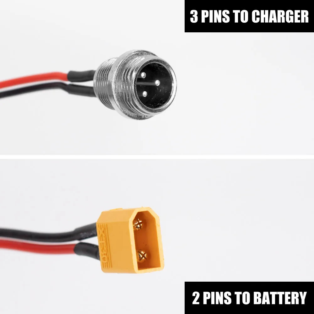 Electric Scooter GX-16 Charge Plugs GX16 3 Pins Charging Port for VSETT 8 8+ 9 9+ 10+ for ZERO 8 9 10 8X 10X 11X for Speedual