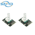 1-10PCS 360 Degree Rotary Encoder Module KY-040 Brick Sensor Development Board with Knob Cap Potentiometer KIT DIY for Arduino