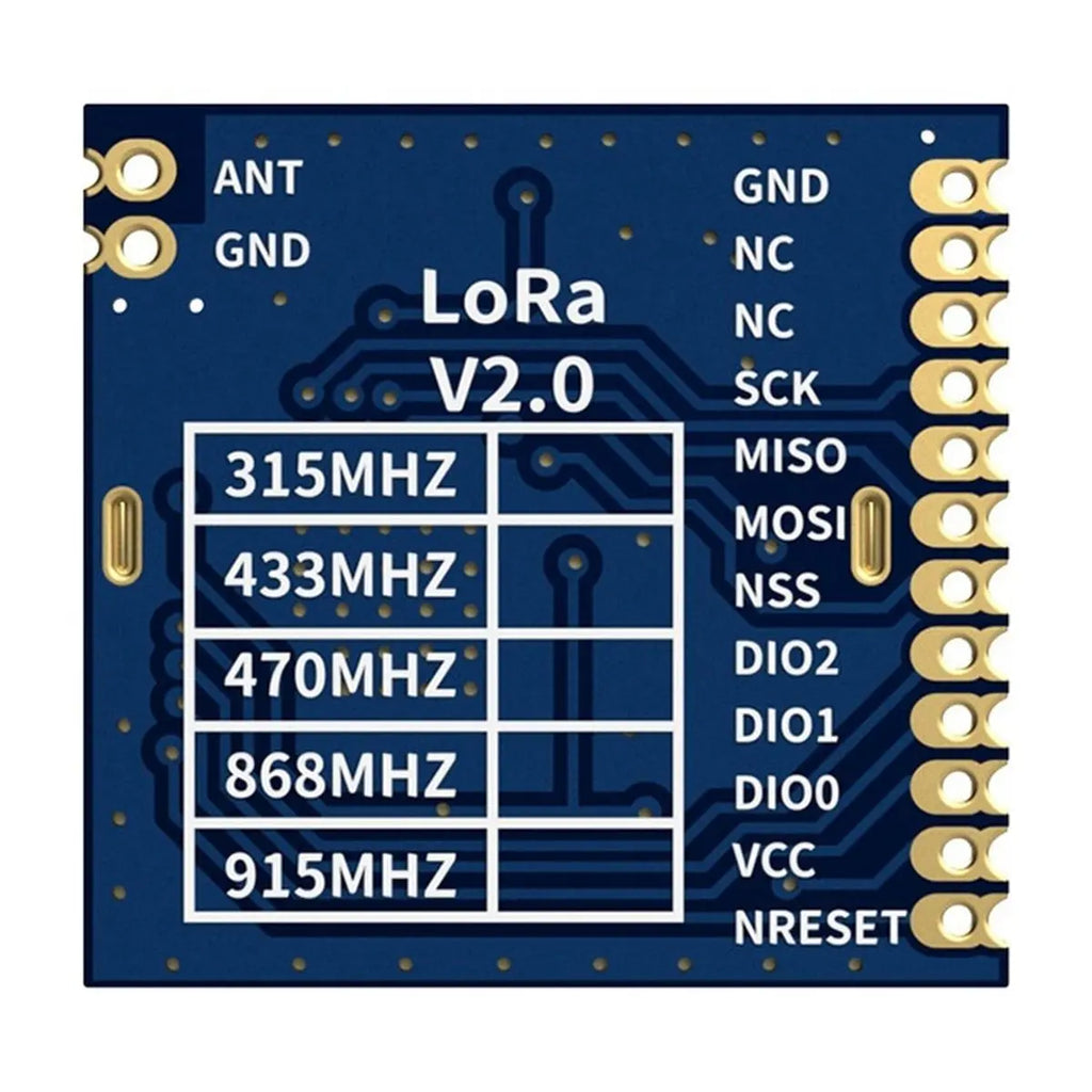 Hot Selling-2PCS LORA1276 100Mw SX1276 Module 4KM High Sensitivity Front End Lora Module SPI Interface 4KM Range 868Mhz,2PCS